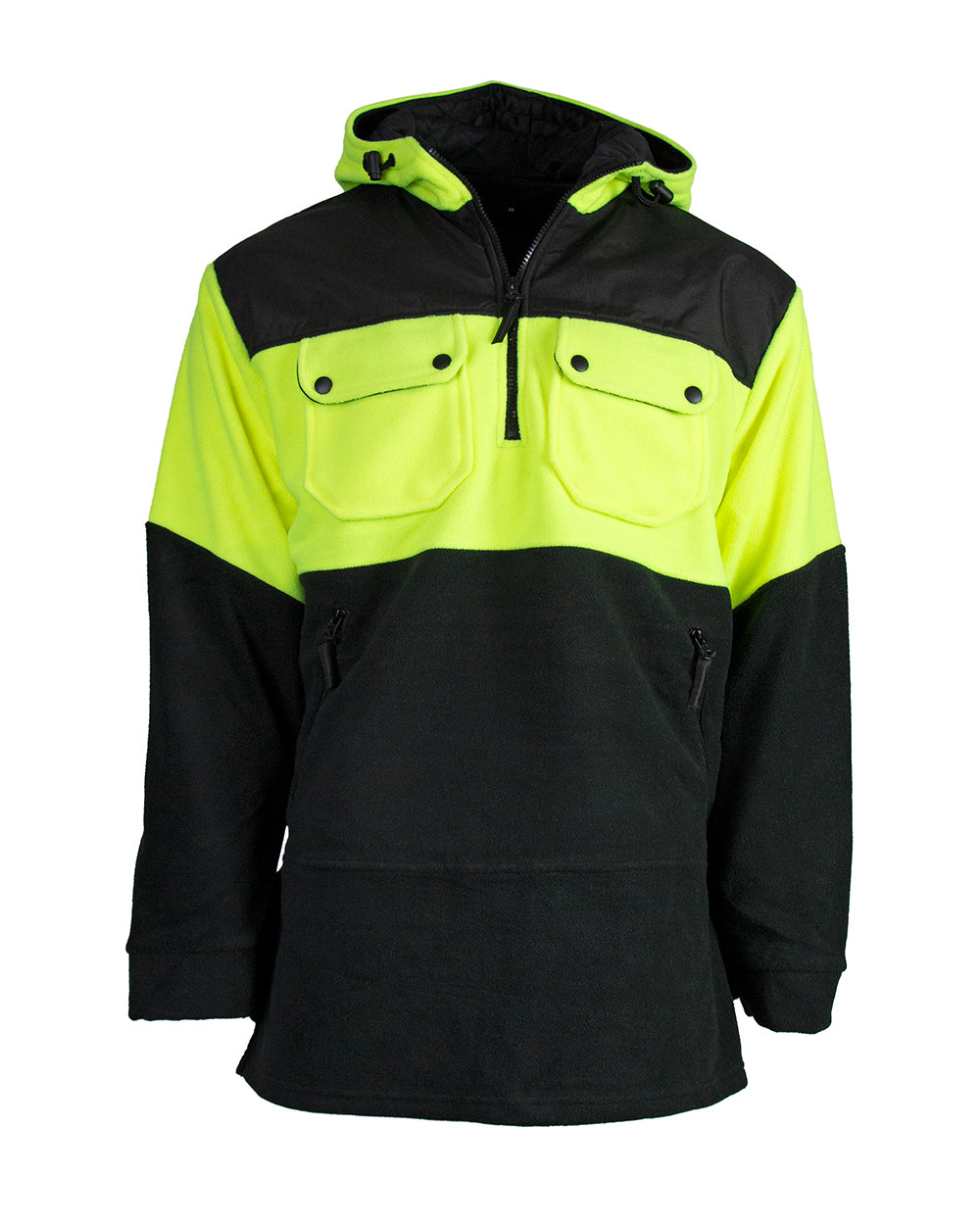Base Hooded Bushshirt Cropped - HiVis