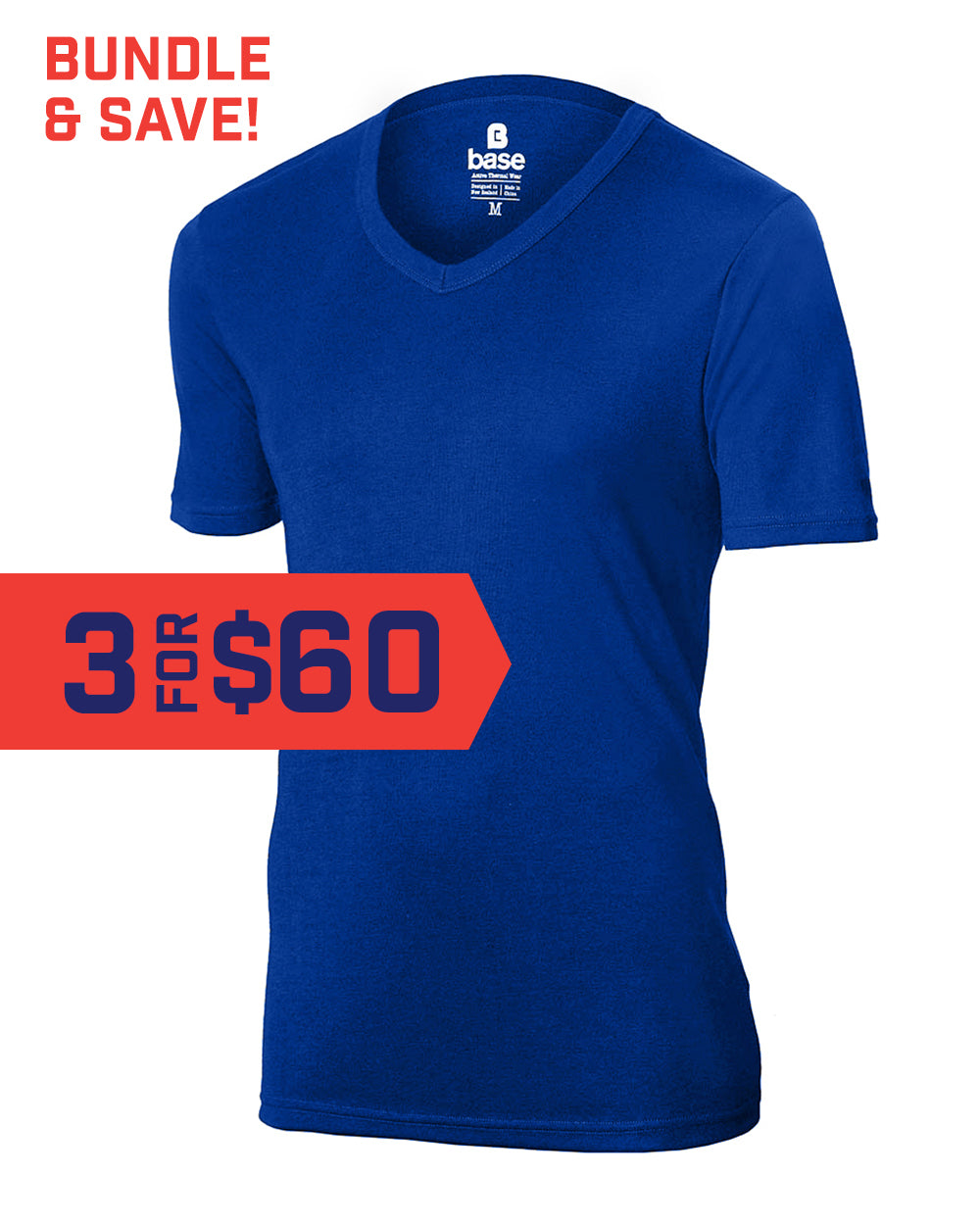 Thermal Short Sleeved V-Neck